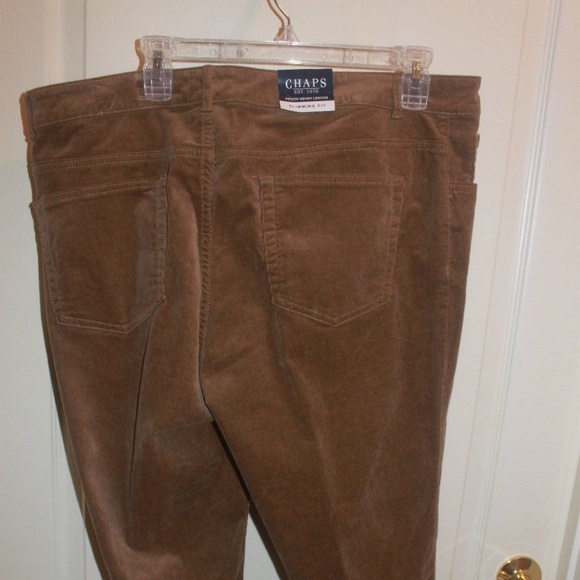 Chaps slimming fit corduroy pants jean tan 16P… - Picture 5 of 6